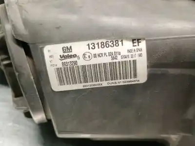 Second-hand car spare part left headlight for opel corsa d 1.3 16v cdti oem iam references 13186381ef  1216189