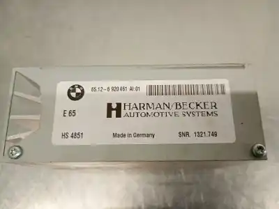 Peça sobressalente para automóvel em segunda mão módulo eletrónico antena por bmw 5 (e60) 535 d referências oem iam 65126920461  65126920461