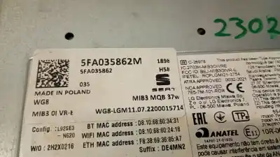 Peça sobressalente para automóvel em segunda mão módulo / sistema de navegação gps por cupra formentor (km7) 1.5 tsi referências oem iam 5fa035862m  5fa035862m