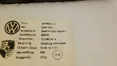 Автозапчастина б/у обработка задніх дверей для porsche cayenne (9pa) 3.2 посилання на oem iam 7l0863291a  95555560201