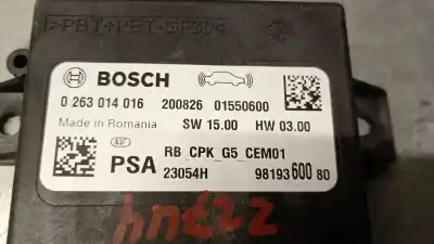 İkinci el araba yedek parçası elektronik modül için opel vivaro c furgón (k0) 1.5 oem iam referansları 9819360080 0263014016 bosch 9819360080