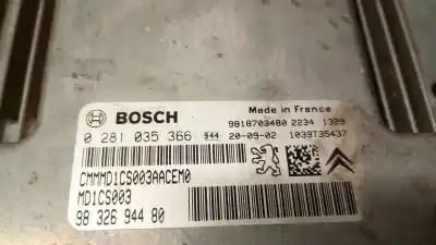 Автозапчастина б/у ебу контролер двигуна для opel vivaro c furgón (k0) 1.5 посилання на oem iam 9832694480 0281035366 bosch 9832694480