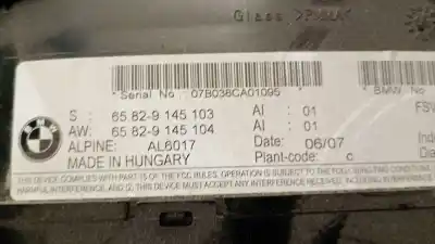 Second-hand car spare part multifunction display for bmw 5 (e60) 525 d oem iam references 65829145103  65829145103