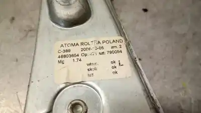 Peça sobressalente para automóvel em segunda mão elevador de vidros traseiro esquerdo por fiat panda (169) 1.2 8v dynamic referências oem iam 46803654  46803654