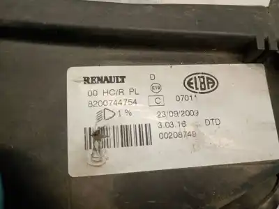 Second-hand car spare part right headlight for dacia logan mcv (ks_) 1.5 dci (ks0w) oem iam references 8200744754  8200744754