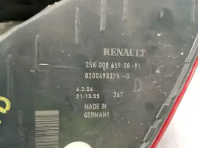 Pezzo di ricambio per auto di seconda mano luci posteriori destra per renault scénic ii (jm0/1_) 1.6 16v (jm1r) riferimenti oem iam 8200493375g  8200493375