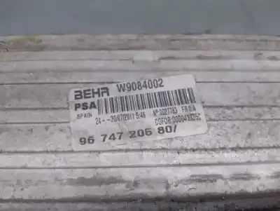 Pezzo di ricambio per auto di seconda mano intercooler per citroen ds5 2.0 hdi fap cat (rh02 / dw10cted4) riferimenti oem iam 9674720580  