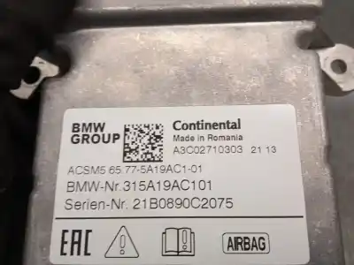 Автозапчасти б/у блок управления подушками безопасности за bmw x3 (g01, f97) xdrive 20 d mild-hybrid ссылки oem iam 315a19ac101  21b0890c2075