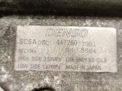 Second-hand car spare part air conditioning compressor for toyota corolla (_e12_) 1.4 d (nde120_) oem iam references 8832052420 4472607961 denso 8832052420
