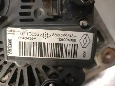 Автозапчасти б/у генератор за renault scénic ii (jm0/1_) 1.6 16v (jm1r) ссылки oem iam 8200588648 2543439a valeo 8200667619