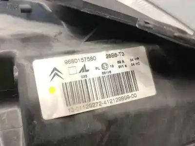Second-hand car spare part left headlight for citroen c3 1.4 oem iam references 9680157580  620885