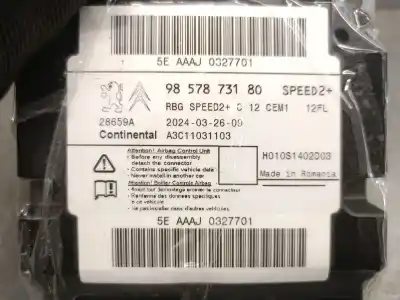 Автозапчастина б/у блок управління подушками безпеки для opel corsa f 1.2 (68) посилання на oem iam 9857873180  