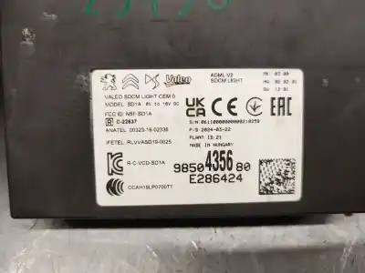 Second-hand car spare part electronic module for opel corsa f 1.2 (68) oem iam references 9850435680  