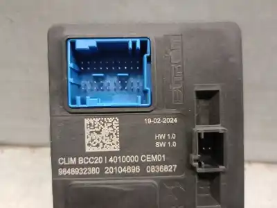 Second-hand car spare part electronic module for opel corsa f 1.2 (68) oem iam references 9848932380  