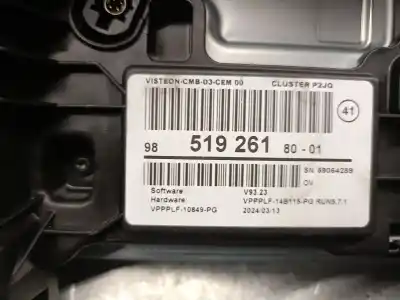 Second-hand car spare part dashboard for opel corsa f 1.2 (68) oem iam references 9851926180  