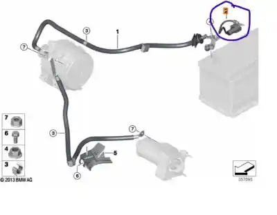 Second-hand car spare part wire for mini mini countryman (f60) cooper oem iam references 739016701  