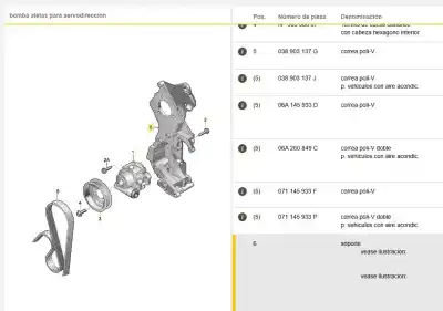 Pezzo di ricambio per auto di seconda mano supporto alternatore per seat toledo ii (1m2) 1.9 tdi riferimenti oem iam 038903143h  038903143h
