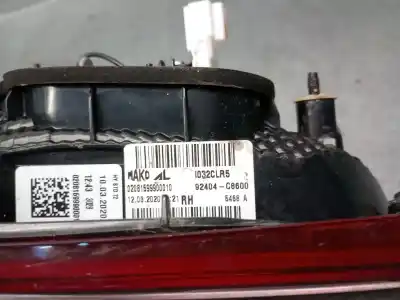 Second-hand car spare part right tailgate light for hyundai i20 ii (gb, ib) 1.0 t-gdi oem iam references 92404c8600  92404c8600