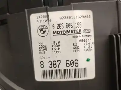 Peça sobressalente para automóvel em segunda mão quadrante por bmw serie 3 berlina (e46) 2.0 16v diesel cat referências oem iam 0263606198  62116985646