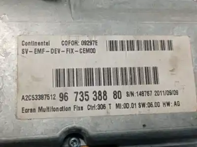 Second-hand car spare part multifunction display for citroen c5 iii (rd_) 2.0 hdi (rdrhda) oem iam references 9673538880 a2c53387512 9673538880