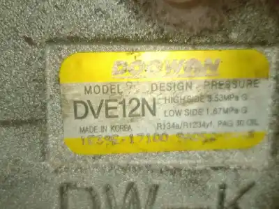 Автозапчастина б/у компресор кондиционера для kia stonic (yb) 1.0 t-gdi посилання на oem iam 97701h8400 1e39e17100 doowon 97701h8400