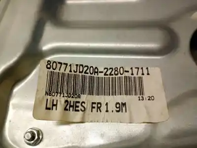 Pezzo di ricambio per auto di seconda mano alzacristalli posteriore sinistro per nissan qashqai / qashqai +2 i (j10, nj10, jj10e) 2.0 dci riferimenti oem iam 80771jd20a  82701jd400 Pezzo di ricambio per auto di seconda mano alzacristalli posteriore sinistro per nissan qashqai / qashqai +2 i (j10, nj10, jj10e) 2.0 dci riferimenti oem iam 80771jd20a  82701jd400