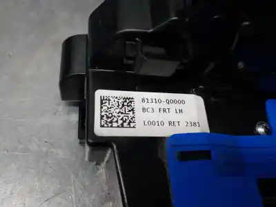 Second-hand car spare part left front door lock for hyundai i20 iii (bc3, bi3) 1.0 t-gdi hybrid 48v oem iam references 81310q0000  81310q0000