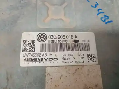 Автозапчастина б/у ебу контролер двигуна для volkswagen passat b6 variant (3c5) 2.0 tdi посилання на oem iam 03g906018a 5wp45502ab siemens vdo 