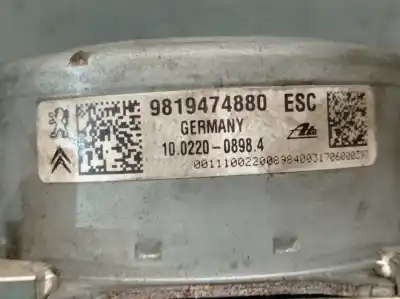 Peça sobressalente para automóvel em segunda mão abs por citroen c4 cactus 1.6 bluehdi 100 referências oem iam 9819474880 10022008984 1619251280