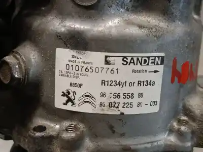 Pezzo di ricambio per auto di seconda mano compressore aria condizionata per citroen c4 cactus 1.6 bluehdi 100 riferimenti oem iam 9607722580 8850f sanden 9607722580