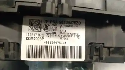 Second-hand car spare part headlights switch for citroen c4 cactus 1.6 bluehdi 100 oem iam references 98139475zd  98139475zd