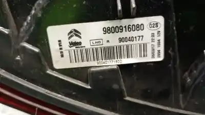 Second-hand car spare part right tailgate light for citroen c4 cactus 1.6 bluehdi 100 oem iam references 9800916080  9800916080