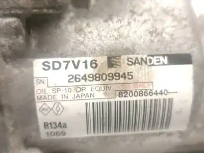 Second-hand car spare part air conditioning compressor for dacia logan mcv (ks_) 1.5 dci (ks0w) oem iam references 8200866440 sd7v16 sanden 926006229r