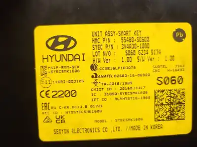 Автозапчастина б/у електронний модуль для hyundai i30 (pde, pd, pden) 2.0 n посилання на oem iam 95480s0600  