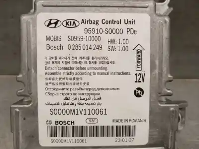 Автозапчастина б/у блок управління подушками безпеки для hyundai i30 (pde, pd, pden) 2.0 n посилання на oem iam 95910s0000 0285014249 bosch 