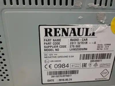 Автозапчасти б/у многофункциональный дисплей за dacia dokker monospace (ke_) 1.5 dci (keaj keah) ссылки oem iam 281152761r  