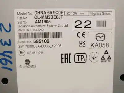 Pièce détachée automobile d'occasion système audio / radiocd pour mazda 3 fastback (bp) 2.0 skyactiv-g m hybrid références oem iam dhna669c0e  