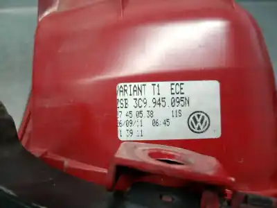 Tweedehands auto-onderdeel linker achterlamp voor volkswagen passat b6 variant (3c5) 2.0 tdi oem iam-referenties 3c9945095n  3c9945095n