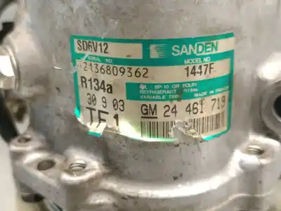 Second-hand car spare part air conditioning compressor for opel corsa d (s07) 1.4 (l08 l68) oem iam references 24461719  6854020