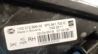 Автозапчастина б/у правий протитуман для seat leon (5f1) 1.5 tgi посилання на oem iam 5f0941702c  5f0941702c