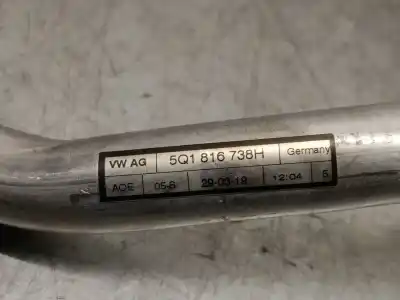 Автозапчасти б/у трубы кондиционирования воздуха за seat leon (5f1) 1.5 tgi ссылки oem iam 5q1816738h  5q1816738h