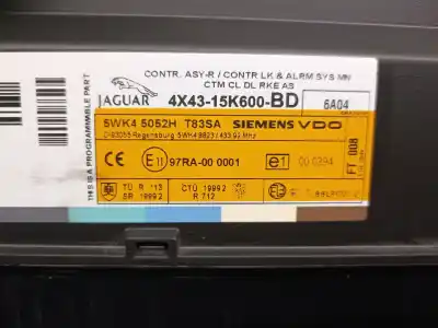Peça sobressalente para automóvel em segunda mão módulo eletrônico por jaguar x-type i (x400) 2.0 d referências oem iam 4x4315k600bd  