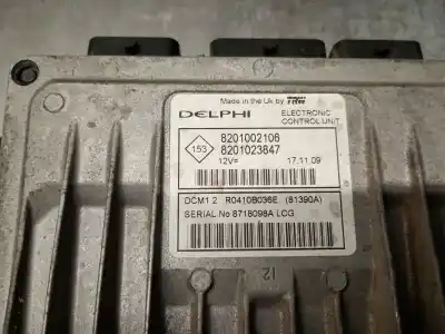 Автозапчастина б/у ебу контролер двигуна для dacia logan (ls_) 1.5 dci (ls0k) посилання на oem iam 8201002106  