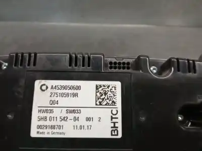 Автозапчастина б/у клімат-контроль для smart forfour fastback (453) 0.9 (453.044, 453.053) посилання на oem iam a4539050600  275105919r