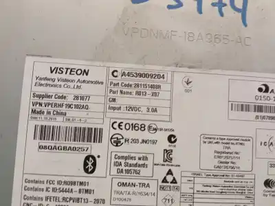 Автозапчасти б/у аудиосистема / радио cd за smart forfour fastback (453) 0.9 (453.044, 453.053) ссылки oem iam a4539009204  a4539002106