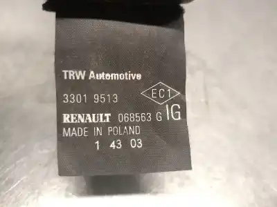 Peça sobressalente para automóvel em segunda mão cinto de segurança dianteiro esquerdo por renault clio ii fase i (b/cbo) 1.2 referências oem iam 8200068563  8200068563