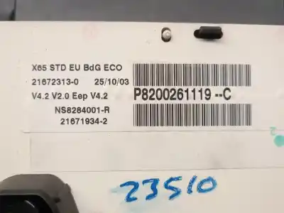Автозапчастина б/у панель інструментів для renault clio ii fase i (b/cbo) 1.2 посилання на oem iam p8200261119  248108959r