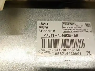 Автозапчасти б/у подушка безопасности передняя правая за ford b-max (jk) 1.6 tdci ссылки oem iam av11a044h30ab  1780337