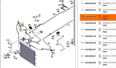 Автозапчасти б/у трубы кондиционирования воздуха за smart forfour fastback (453) 0.9 (453.044, 453.053) ссылки oem iam a4538309200  a4538309200
