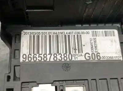 Second-hand car spare part fuse box unit for citroen c4 lim. collection oem iam references 9665878380  